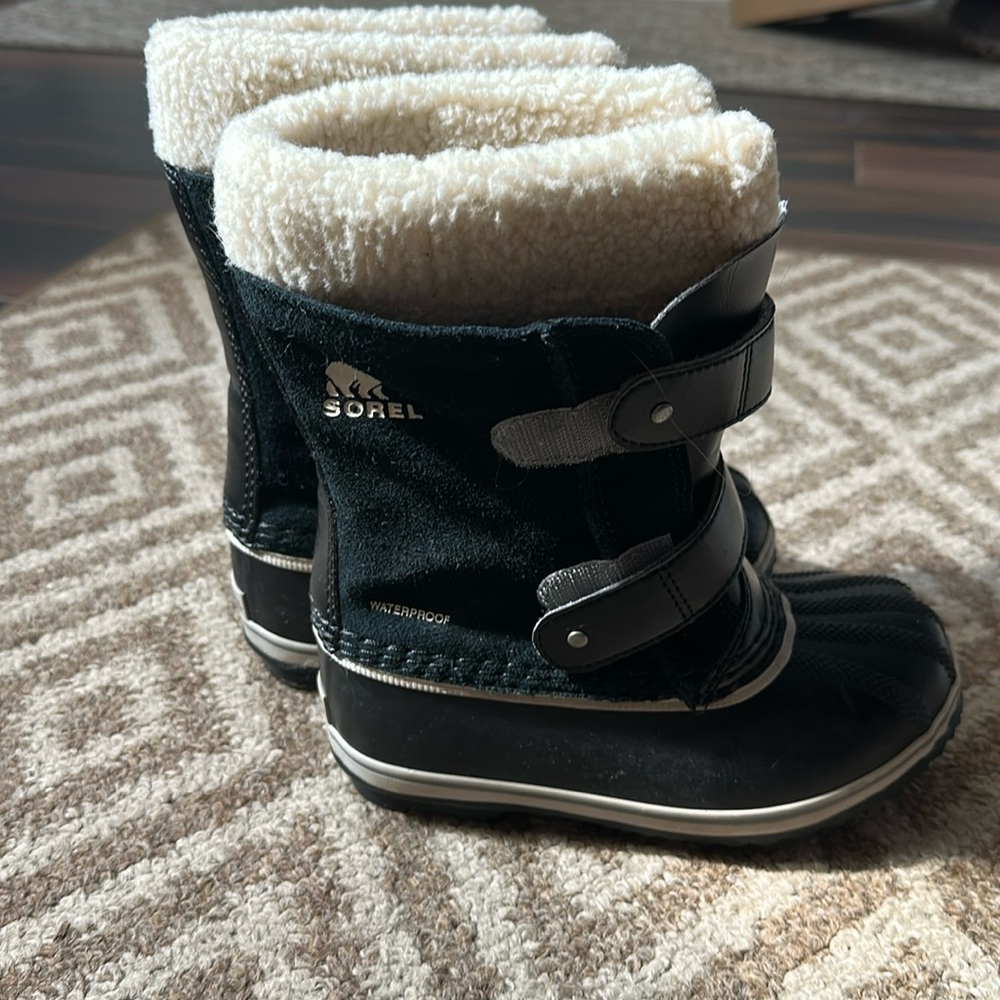 Sorel Black Kids Winter Boots